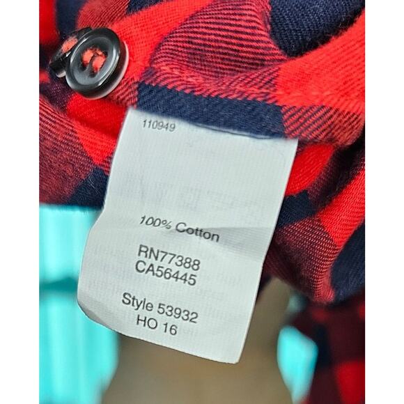 J. Crew pullover red plaid women's shirt small - Picture 4 of 5